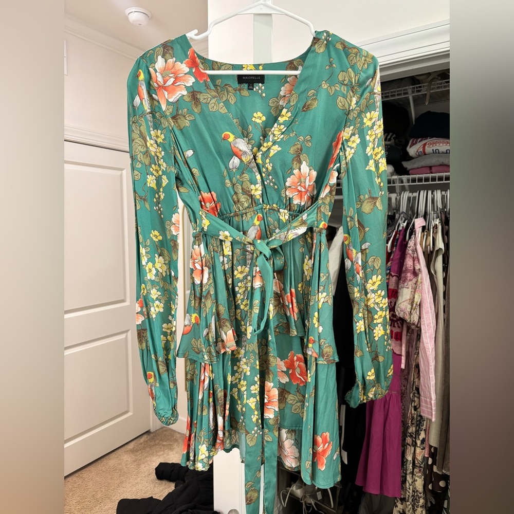 MajorElle Floral Green Dress